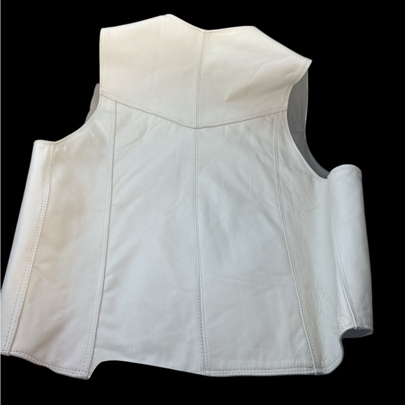 Genuine Leather Ivory Vest XL - Picture 4 of 4